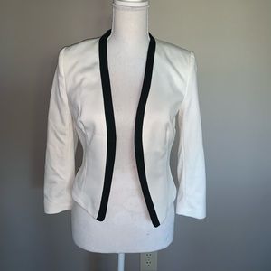 Black and white blazer